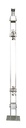 Poste doble hembra 1-1/2 vidrio templado