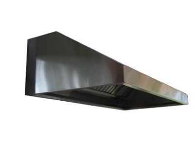 Campana de cortina en ac8ero inoxidable para cocina industrial